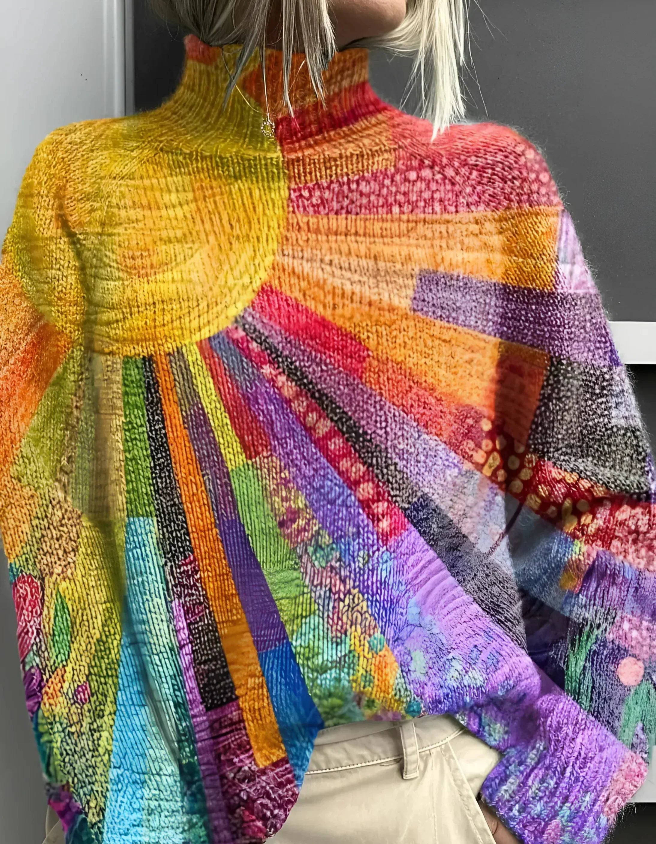 Fana™ | Pull Col Roulé Vibrant