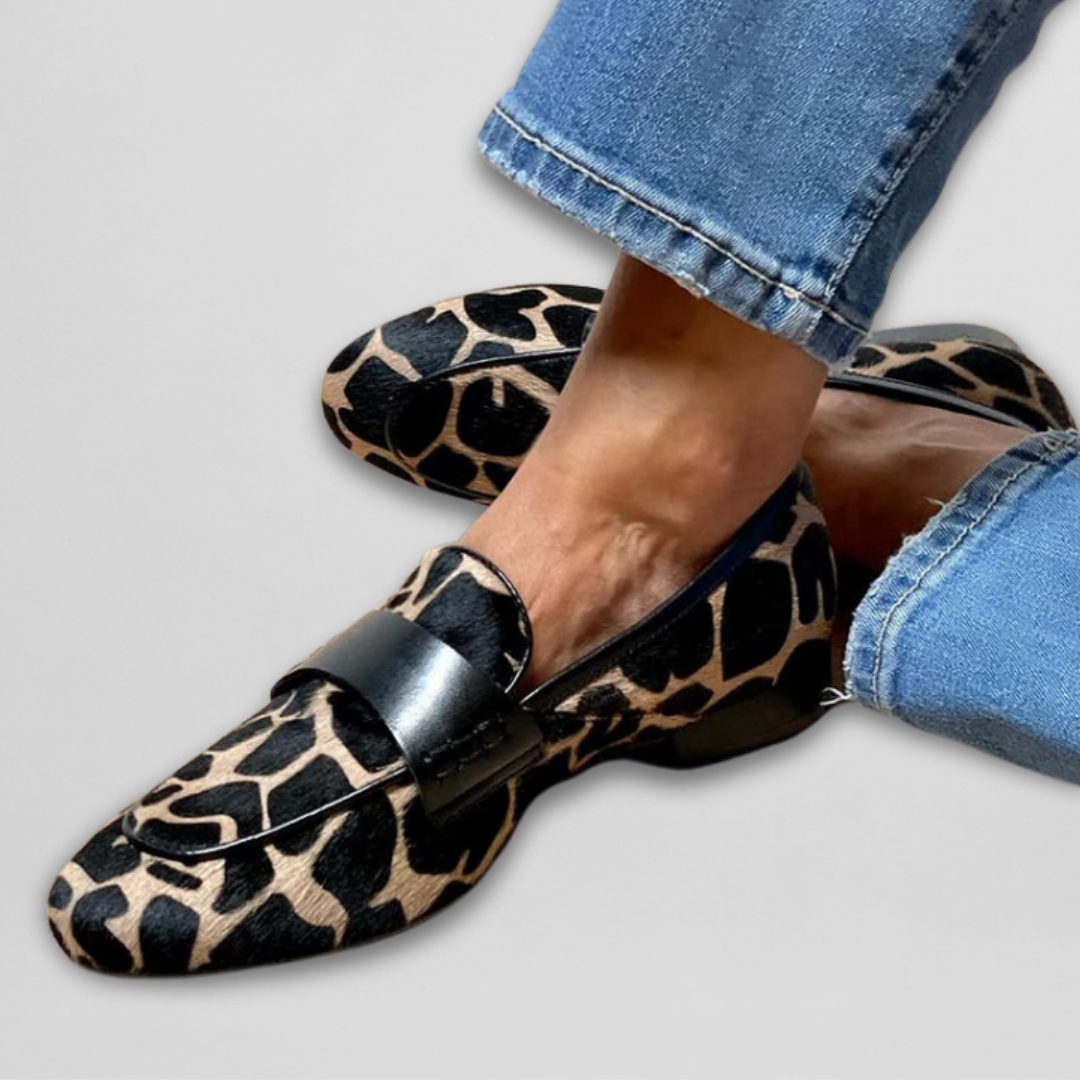 Reine™ | Mocassins à Imprimé Animal