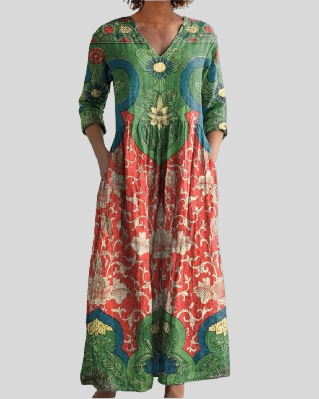 Maison™ | Robe Maxi Florale Vintage Intemporelle
