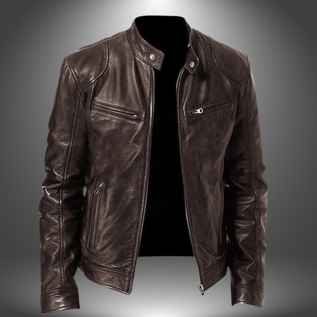 James™ | Veste en cuir artisanale pour homme