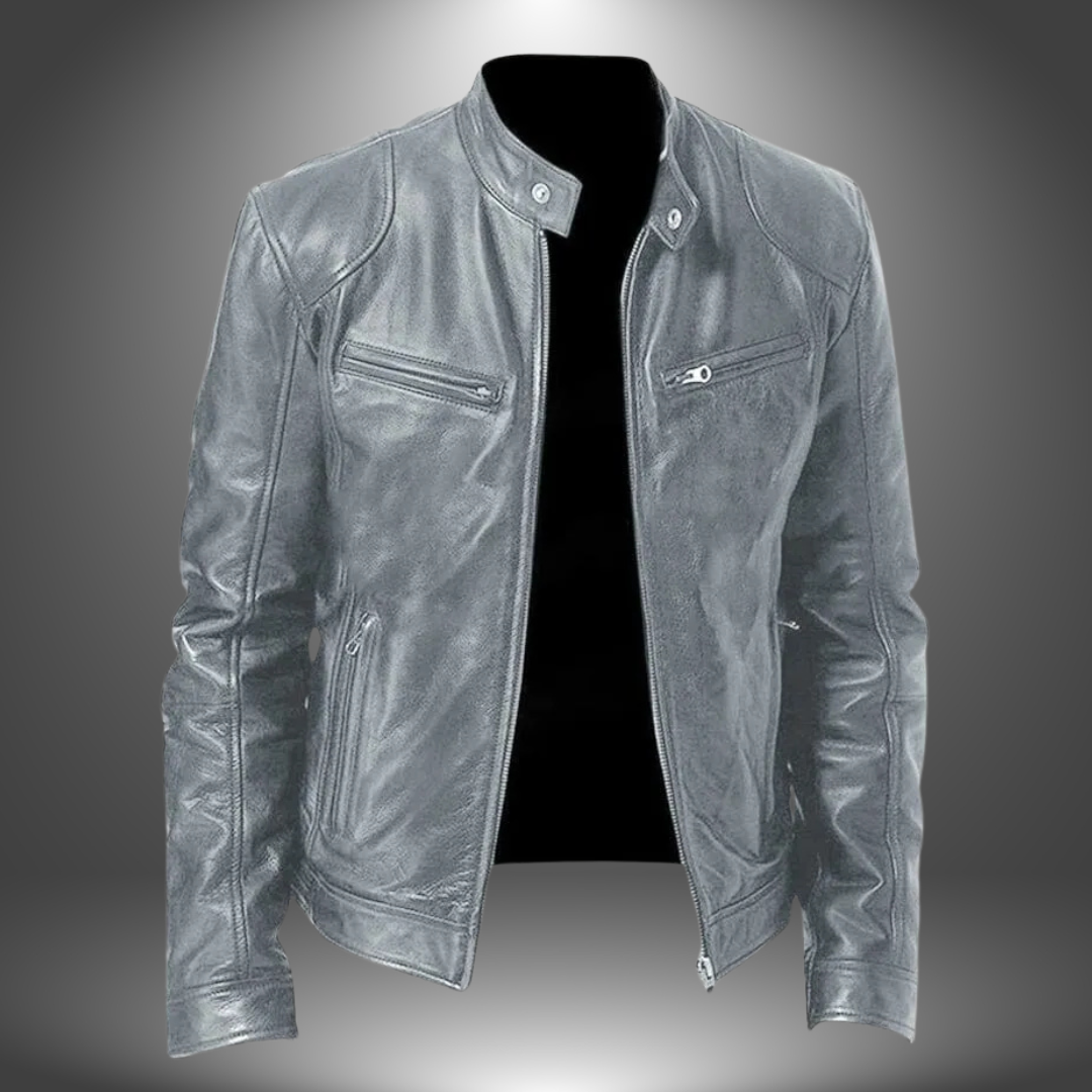 James™ | Veste en cuir artisanale pour homme