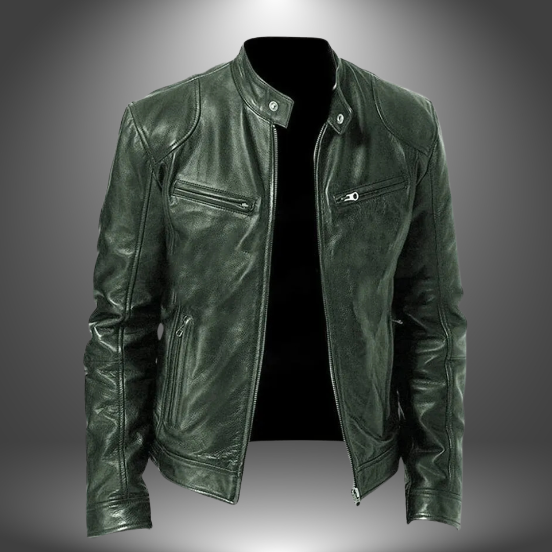 James™ | Veste en cuir artisanale pour homme