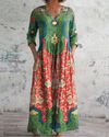 Maison™ | Robe Maxi Florale Vintage Intemporelle