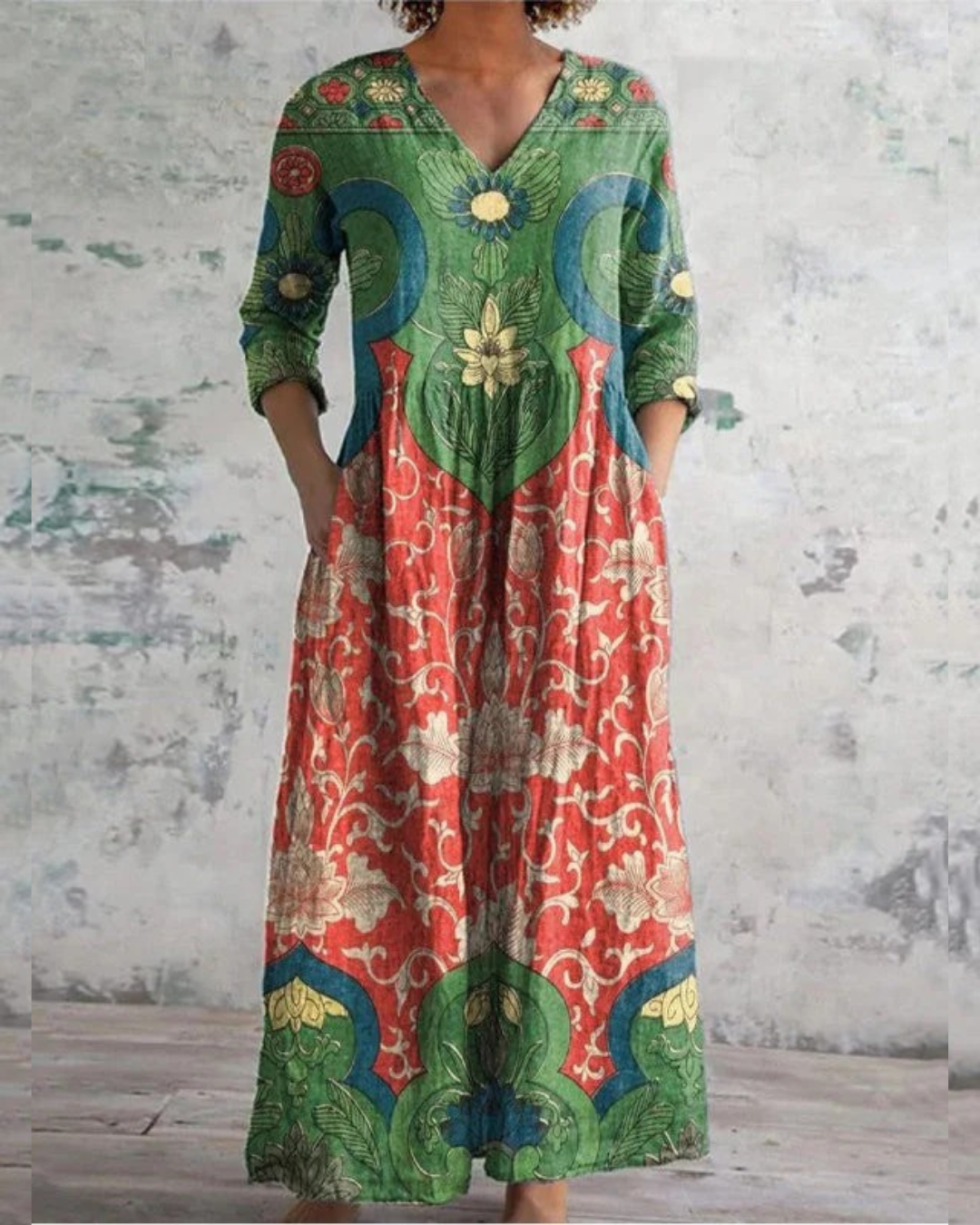 Maison™ | Robe Maxi Florale Vintage Intemporelle