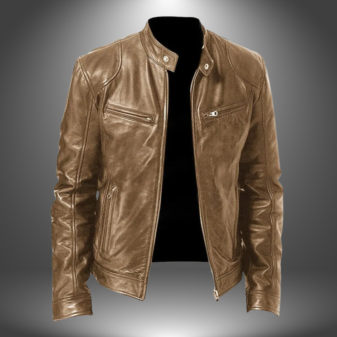 James™ | Veste en cuir artisanale pour homme