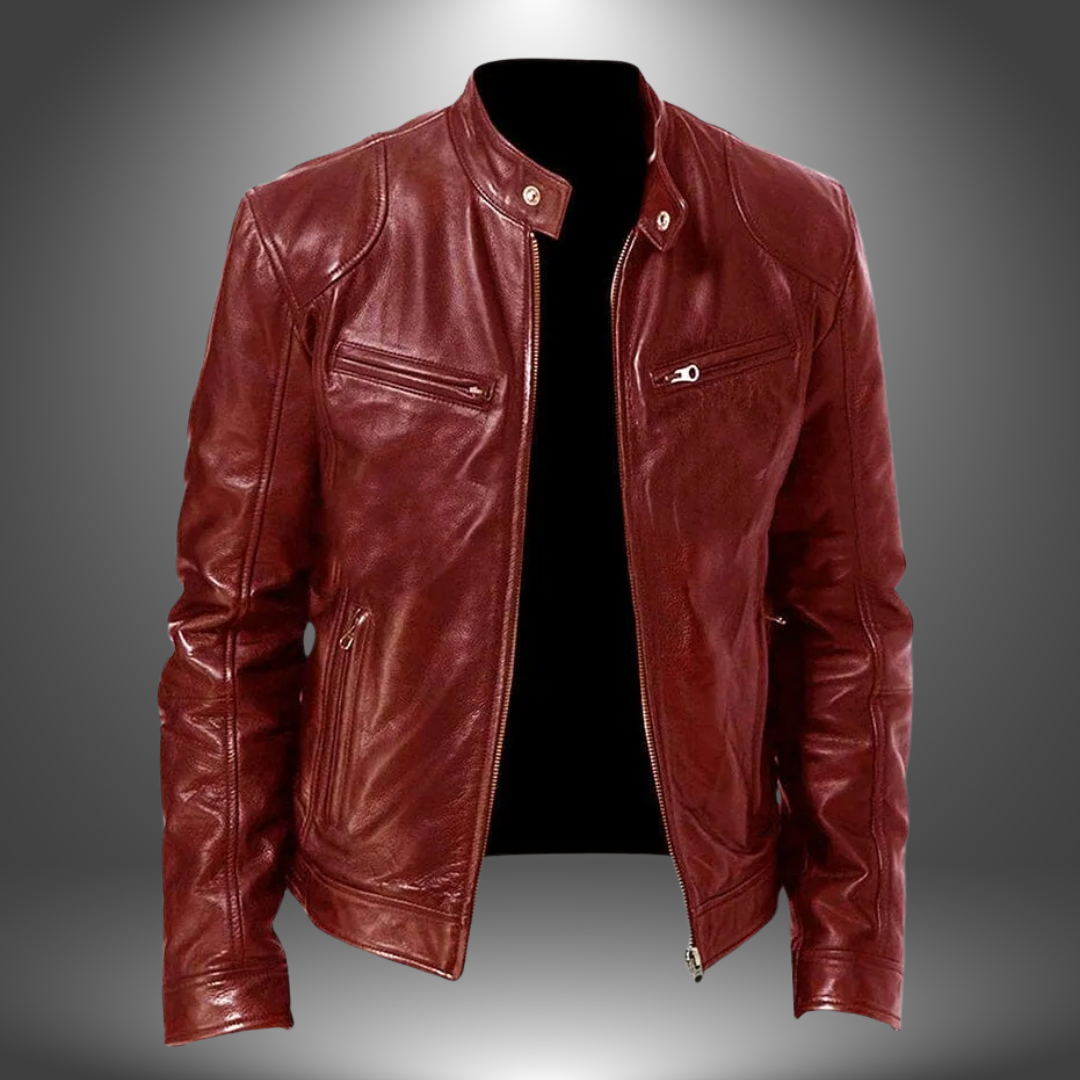 James™ | Veste en cuir artisanale pour homme
