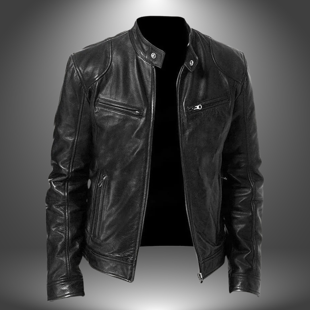 James™ | Veste en cuir artisanale pour homme