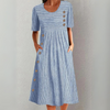 Lenna™ | Robe Midi En Rayé
