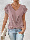 Sophie™ | T-shirt décontracté à col V cœur
