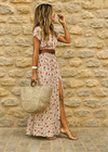 Romy™ | Robe longue bohème à taille froncée