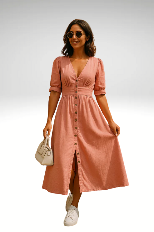 Amélie™ | Robe élégante en denim