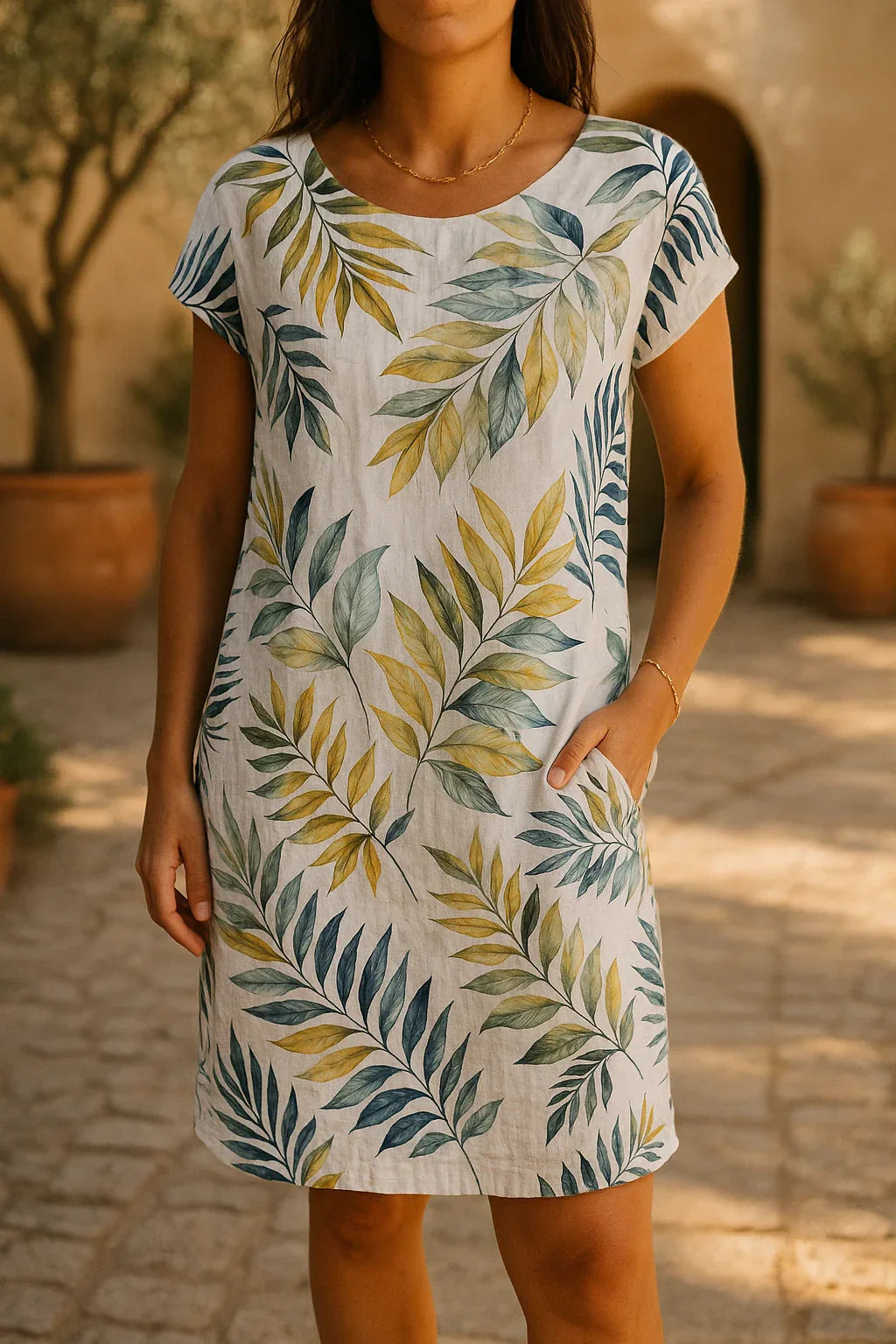 Ranya™ | Robe Élégante en Lin